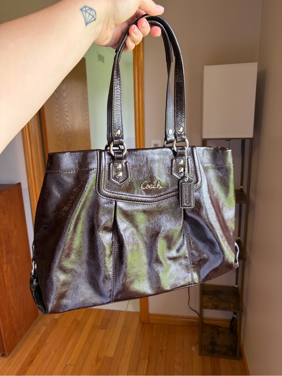 Coach Handbags - Coach Ashley Patent Leather Satchel